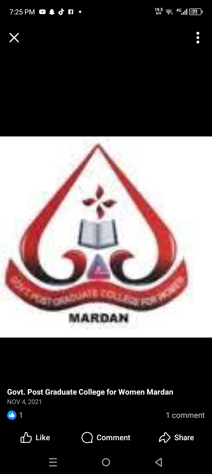 Government post graduate college for women mardan
